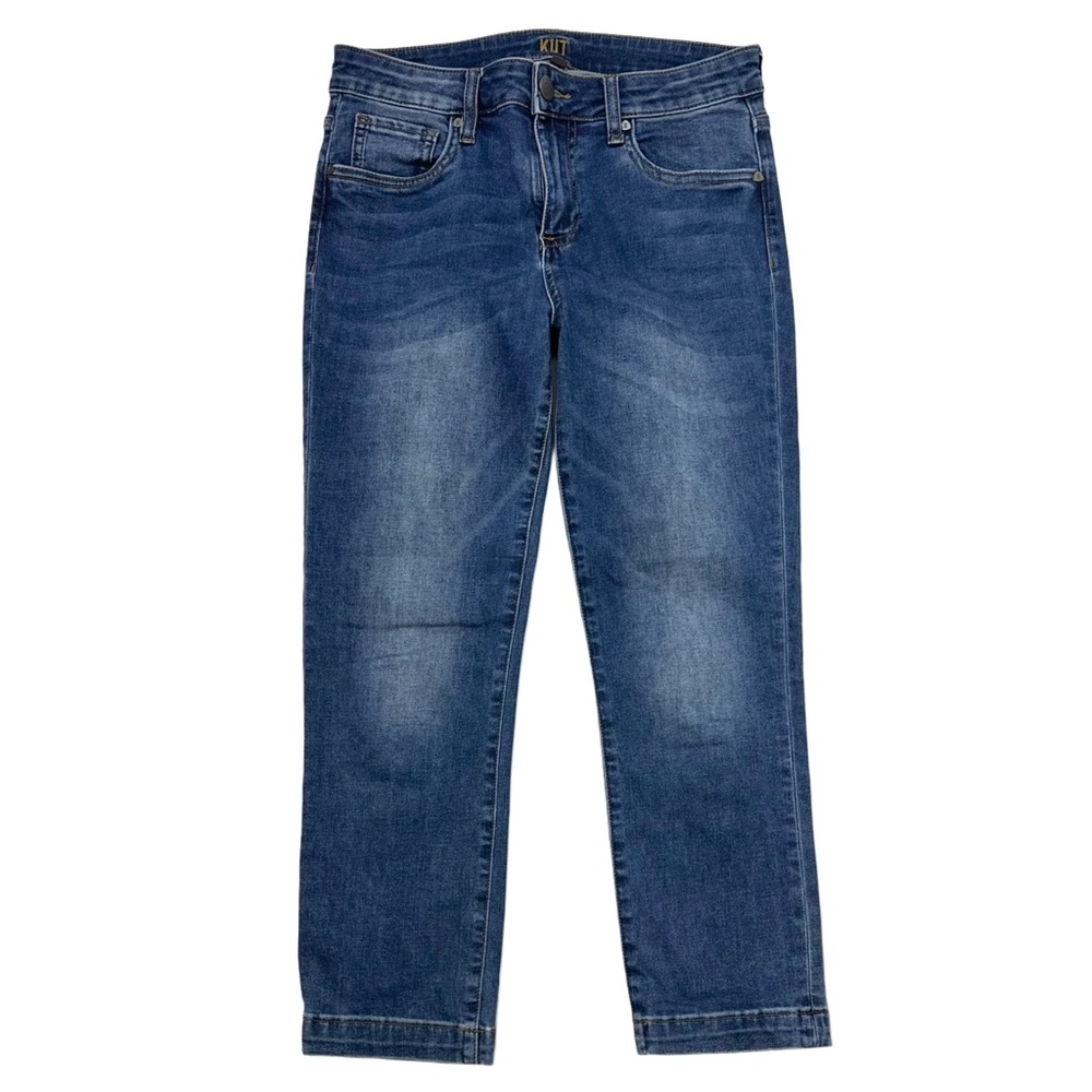 KUT From The Kloth Crop Straight Leg Stretch Jeans Women's Sz 2
